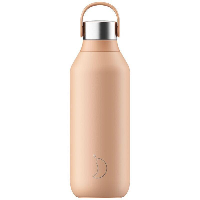 Chilly's Bottles Series 2 Stainless Steel Water Bottle Peach Orange 500ml, , large image number 0