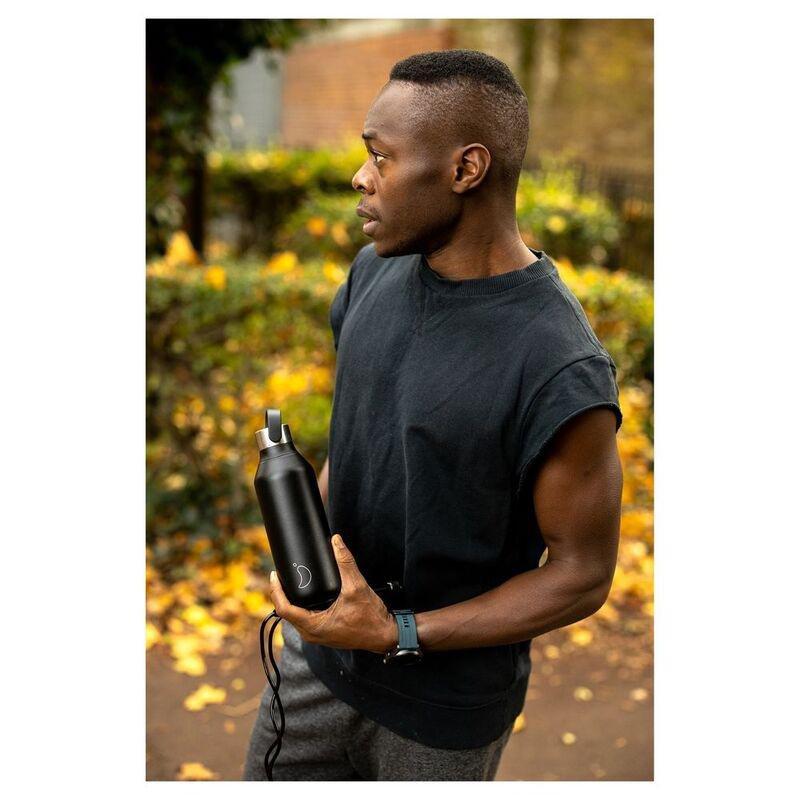 Chilly's Bottles Series 2 Stainless Steel Water Bottle Abyss Black 500ml, , large image number 2