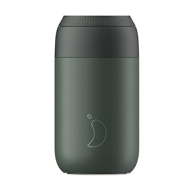 Chilly's Bottles Series 2 Stainless Steel Travel Coffee Cup 340ml - Pine Green, , large image number 0