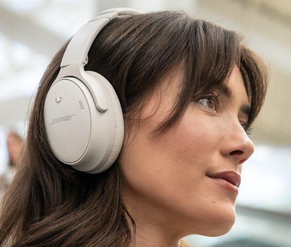 Bose QuietComfort 45 Wireless On-Ear Headphones with Noise-Cancellation - White Smoke, , large image number 3