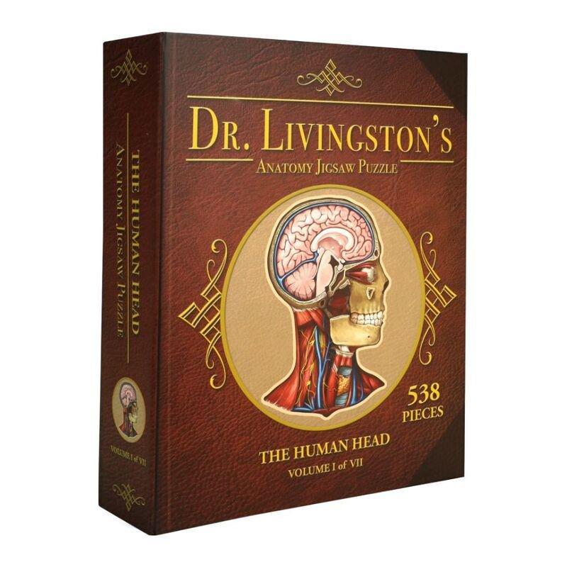 Genius Games Dr Livingston'S Anatomy The Human Head Jigsaw Puzzle (538 Pieces), , large image number 0