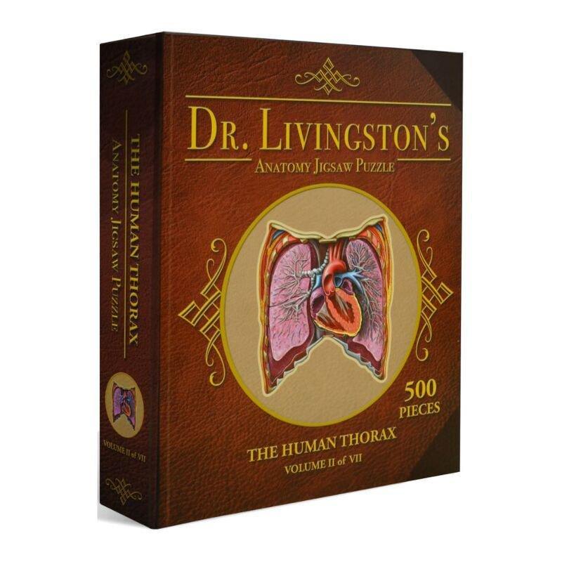 Genius Games Dr Livingston'S Anatomy The Human Thorax Jigsaw Puzzle (500 Pieces), , large image number 0
