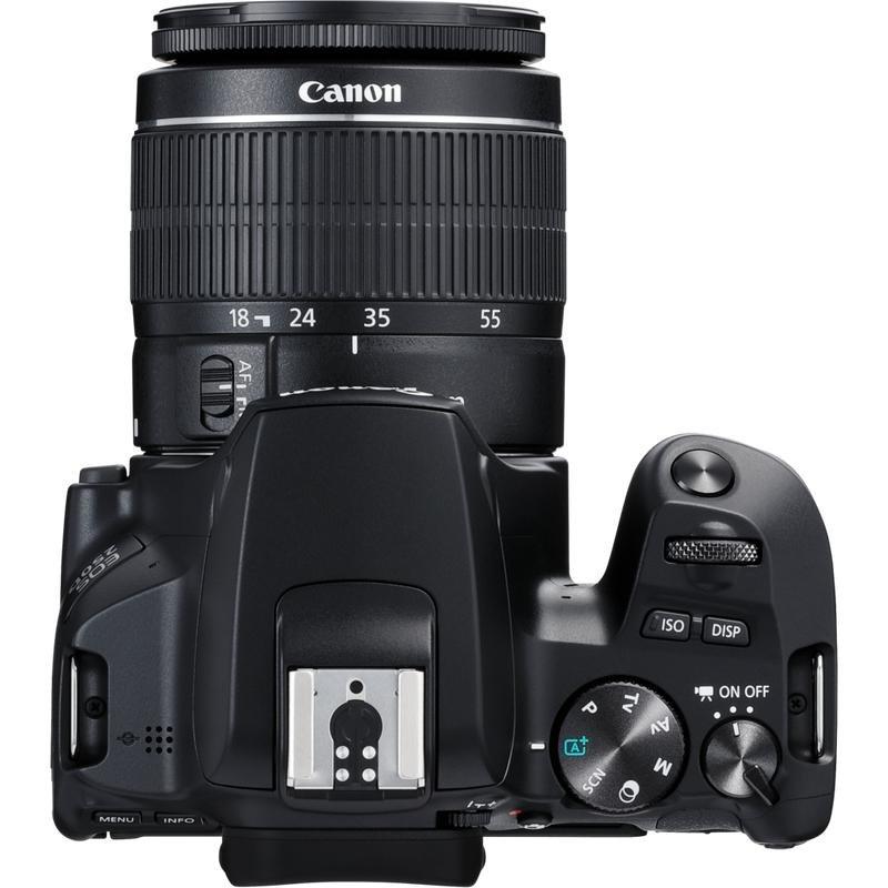 Canon EOS 250D DSLR Camera Black + EF-S 18-55mm F/3.5-5.6 III + EF 75-300mm F/4-5.6 III USM Zoom Lens (Bundle), , large image number 3