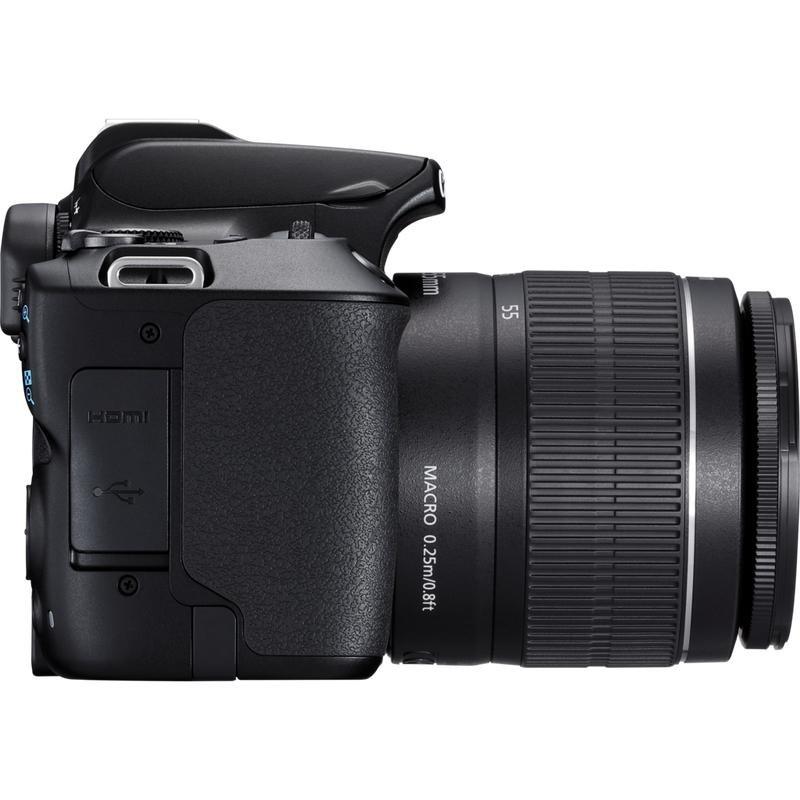 Canon EOS 250D DSLR Camera Black + EF-S 18-55mm F/3.5-5.6 III + EF 75-300mm F/4-5.6 III USM Zoom Lens (Bundle), , large image number 7