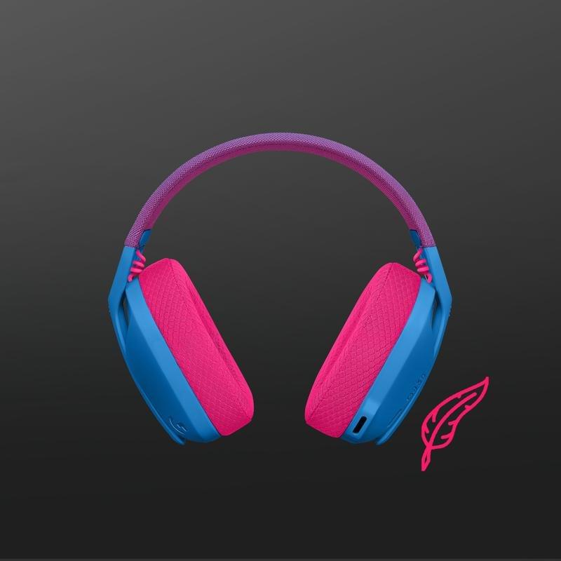 Logitech G 981-001062 G435 Lightspeed Wireless Gaming Headset - Blue and Raspberry, , large image number 0
