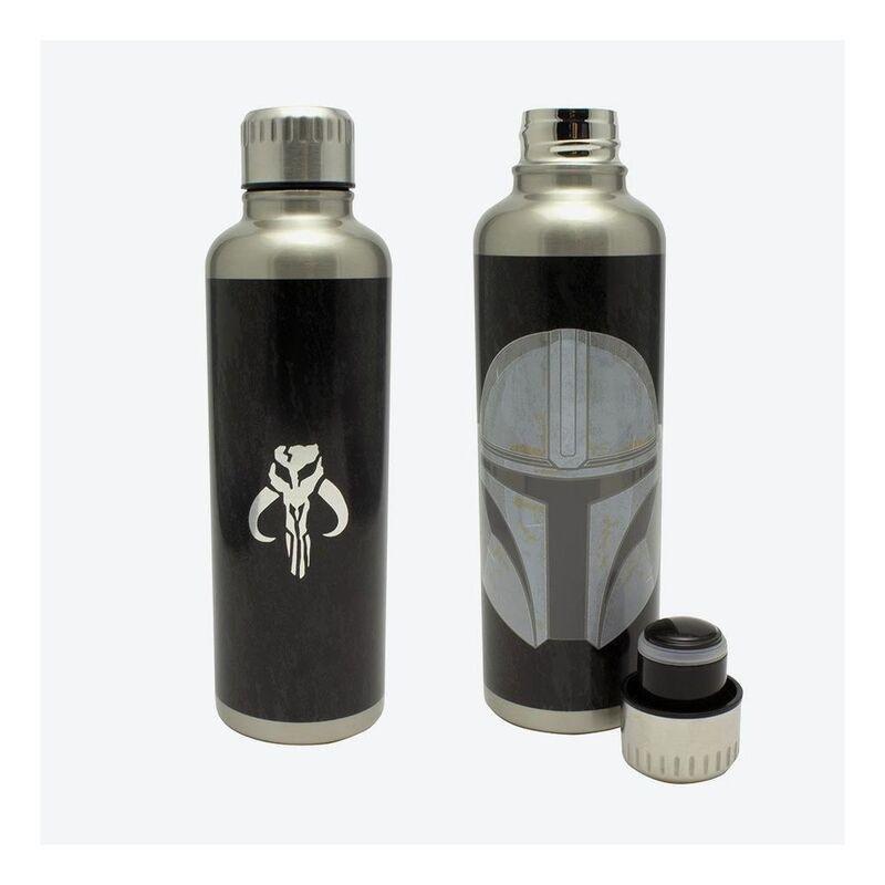 Paladone Star Wars The Mandalorian Metal Water Bottle, , large image number 1