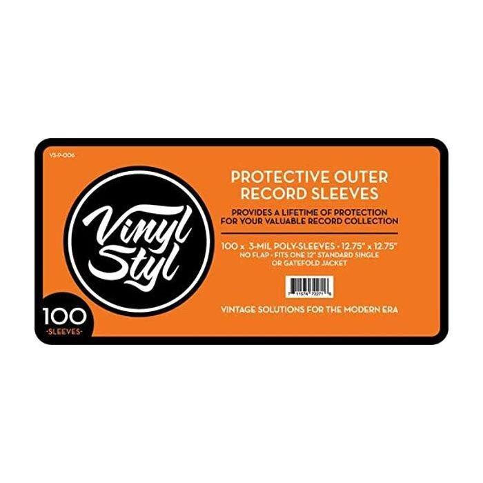 Vinyl Styl 12-Inch 3-Mil Protective Outer Record Sleeve (100 Pieces), , large image number 0