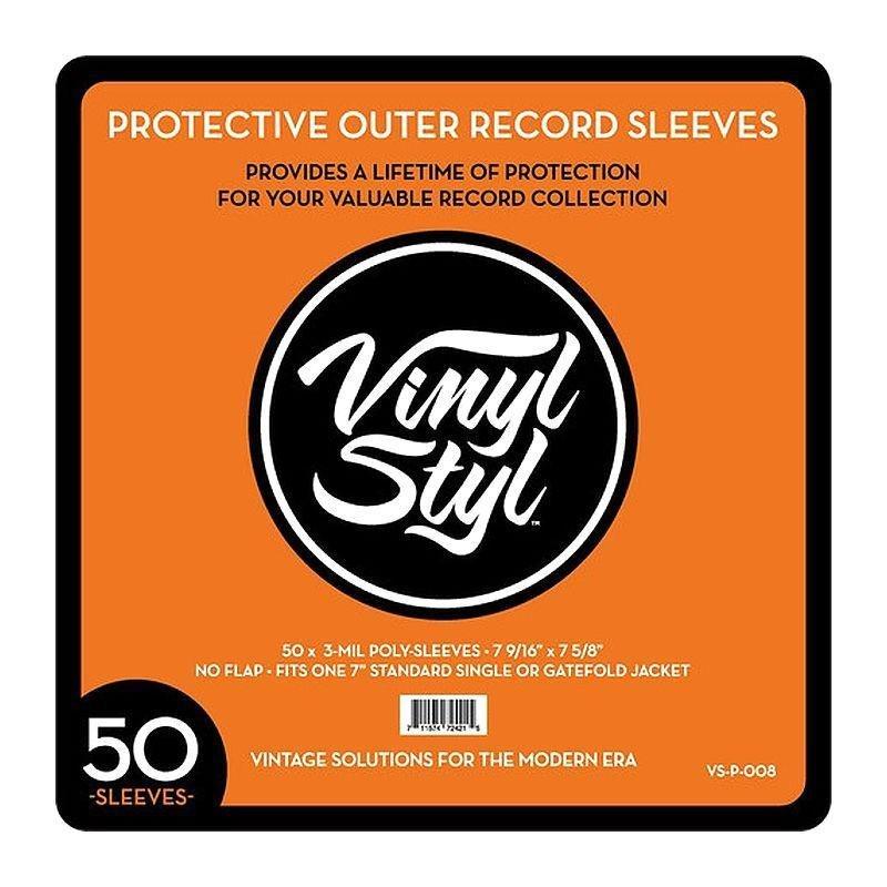 Vinyl Styl 7-Inch 3-Mil Protective Outer Record Sleeve (50 Pieces), , large image number 0