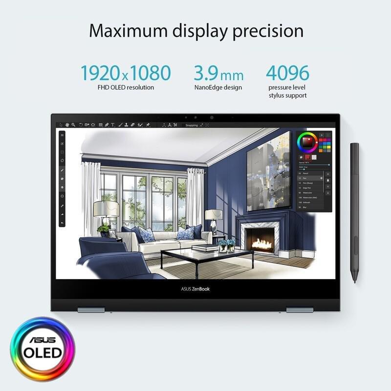 ASUS Zenbook Flip 13 OLED UX363EA-OLED101W Touch Laptop/Intel Core i7-1165G7/16GB RAM/1TB SSD/Intel Iris Xe Graphics/13.3 Inch FHD (1920x1080) OLED..., , large image number 2