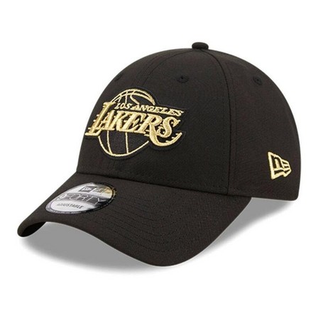 NEW ERA - New Era Black and Gold Los Angeles Lakers Snapback Cap Black