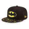 NEW ERA - New Era Chyt Paint Splat Visor Batman Snapback Cap Black Youth