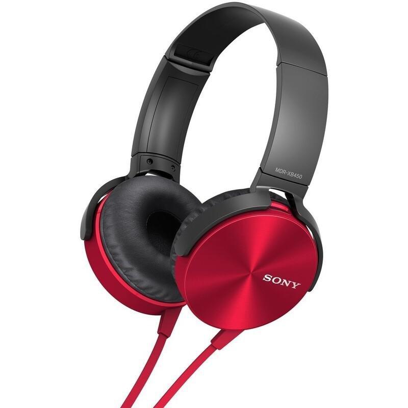 Sony MDR-XB450 Extra Bass Wired On-Ear Headphone Red, , large image number 0