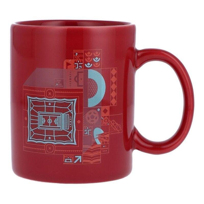Fifa OLP Ceramic Coffee Mug with Emblem and Stadium Design 350ml - Maroon, , large image number 0