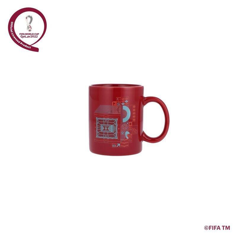 Fifa OLP Ceramic Coffee Mug with Emblem and Stadium Design 350ml - Maroon, , large image number 3
