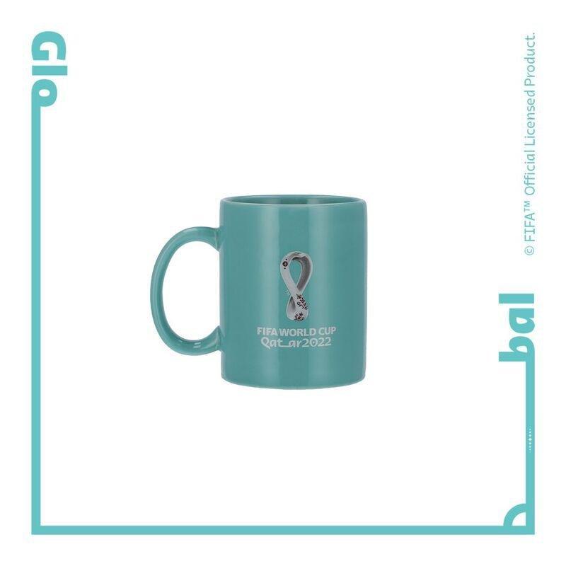 FIFA OLP Ceramic Coffee Mug with Emblem and Stadium Design 350ml - Turquoise, , large image number 1