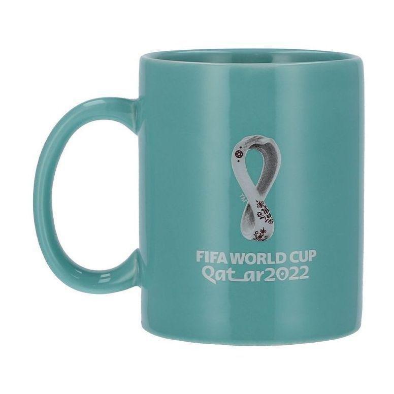 FIFA OLP Ceramic Coffee Mug with Emblem and Stadium Design 350ml - Turquoise, , large image number 2