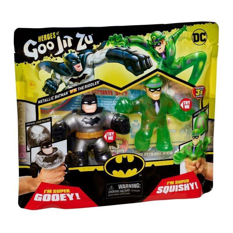 Heroes Of Goo Jit Zu DC Metallic Batman Versus The Riddler Pack, , large image number 0