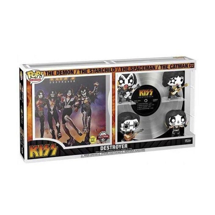 Funko Pop Deluxe Album Rocks Kiss - Destroyer Glow In The Dark Vinyl Figures (Set of 4), , large image number 0