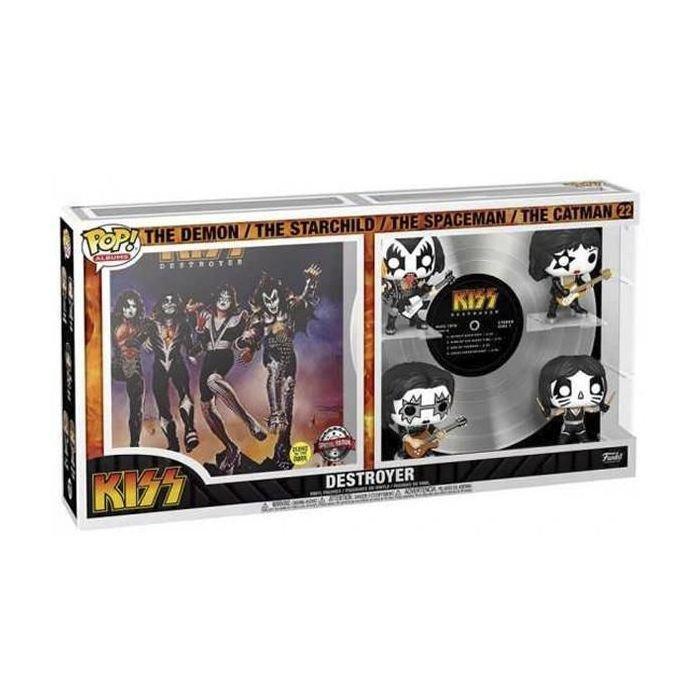 Funko Pop Deluxe Album Rocks Kiss - Destroyer Glow In The Dark Vinyl Figures (Set of 4), , large image number 1
