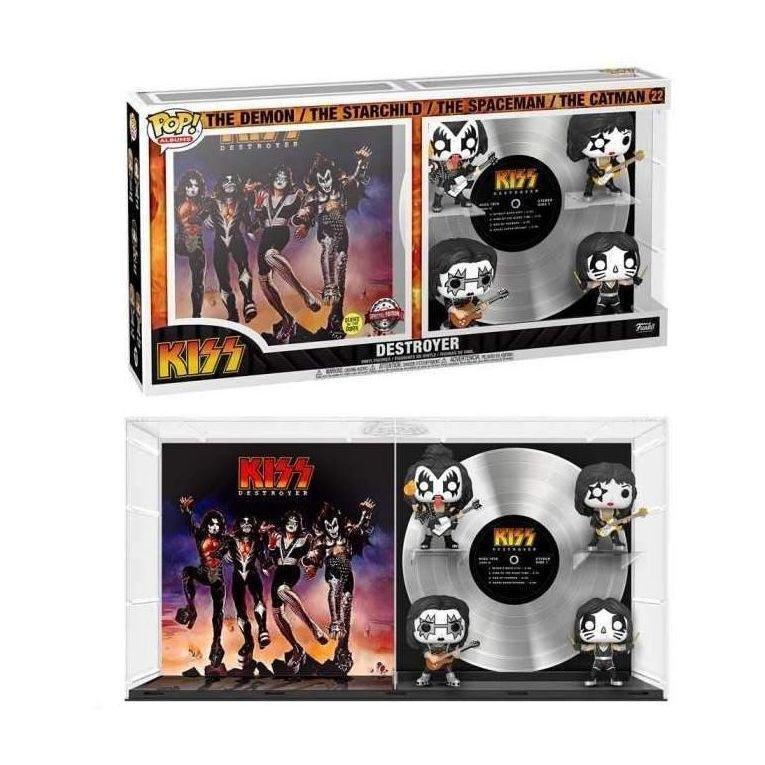 Funko Pop Deluxe Album Rocks Kiss - Destroyer Glow In The Dark Vinyl Figures (Set of 4), , large image number 2