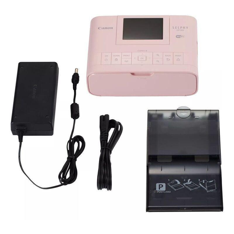 Canon SELPHY CP1300 Pink + RP-108 Colour Ink & Paper (Bundle), , large image number 5