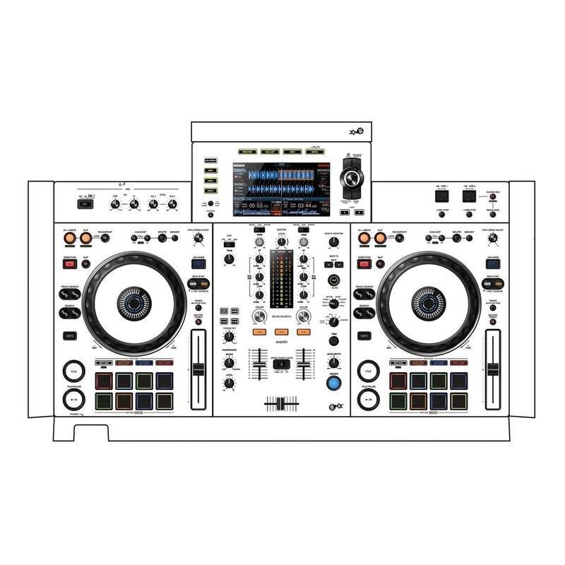 Dj Skinz Skin for Pioneer XDJ-RX2 - White, , large image number 0