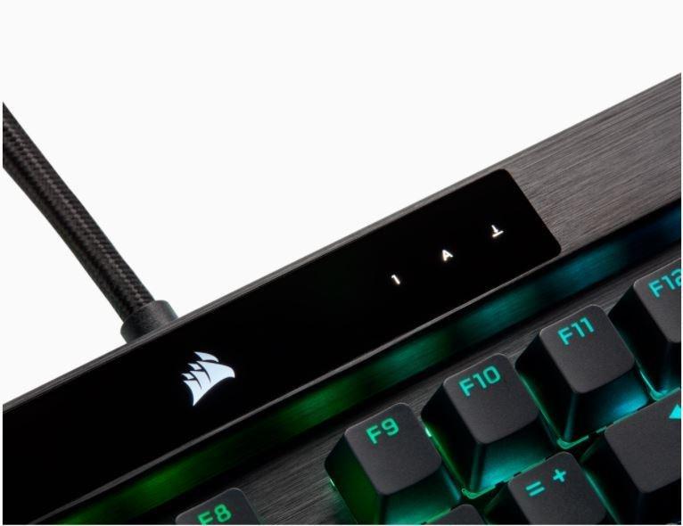 Corsair K100 RGB Optical-Mechanical Gaming Keyboard Corsair OPX Switch - Black, , large image number 2