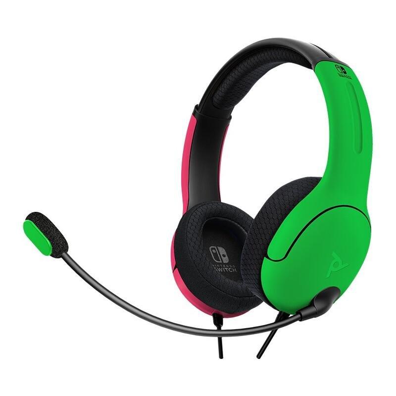 PDP LVL40 Nintendo Switch Wired Headset Pink/Green, , large image number 0