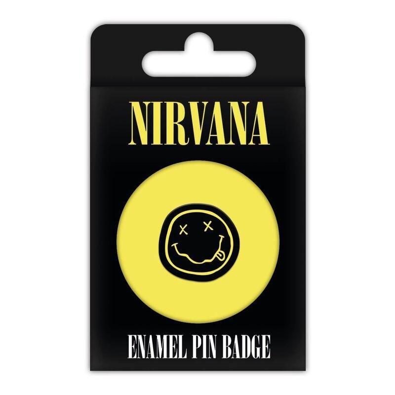 Pyramid Posters Nirvana Smiley Enamil Pin Badge, , medium