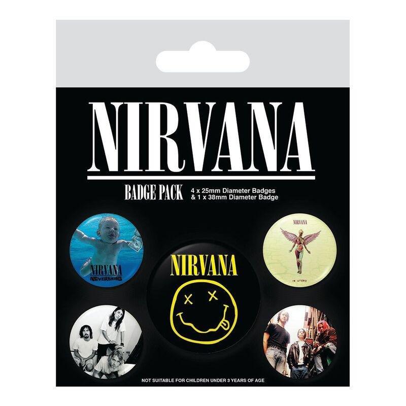 Pyramid Posters Nirvana Iconic Badges Pack, , medium