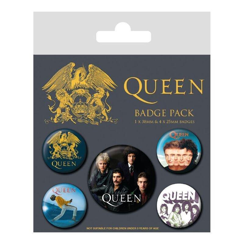 Pyramid Posters Queen Classic Badges Pack, , large image number 0