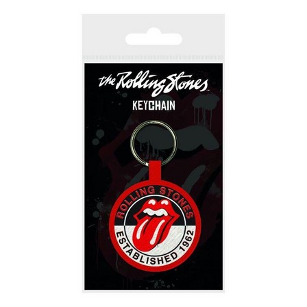 PYRAMID POSTERS - Pyramid Posters The Rolling Stones Est 1962 Woven Keychain
