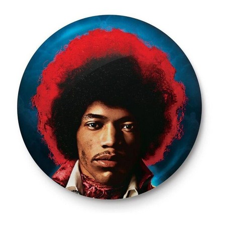 PYRAMID POSTERS - Pyramid Posters Jimi Hendrix Both Sides Of The Sky 25mm Button Badge