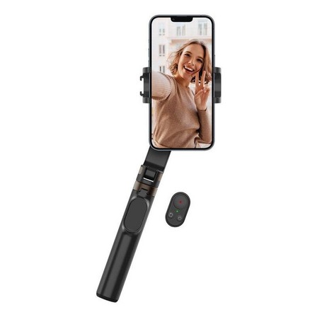 MOMAX - Momax Selfie Stable 3 Smartphone Gimbal with Tripod - Black