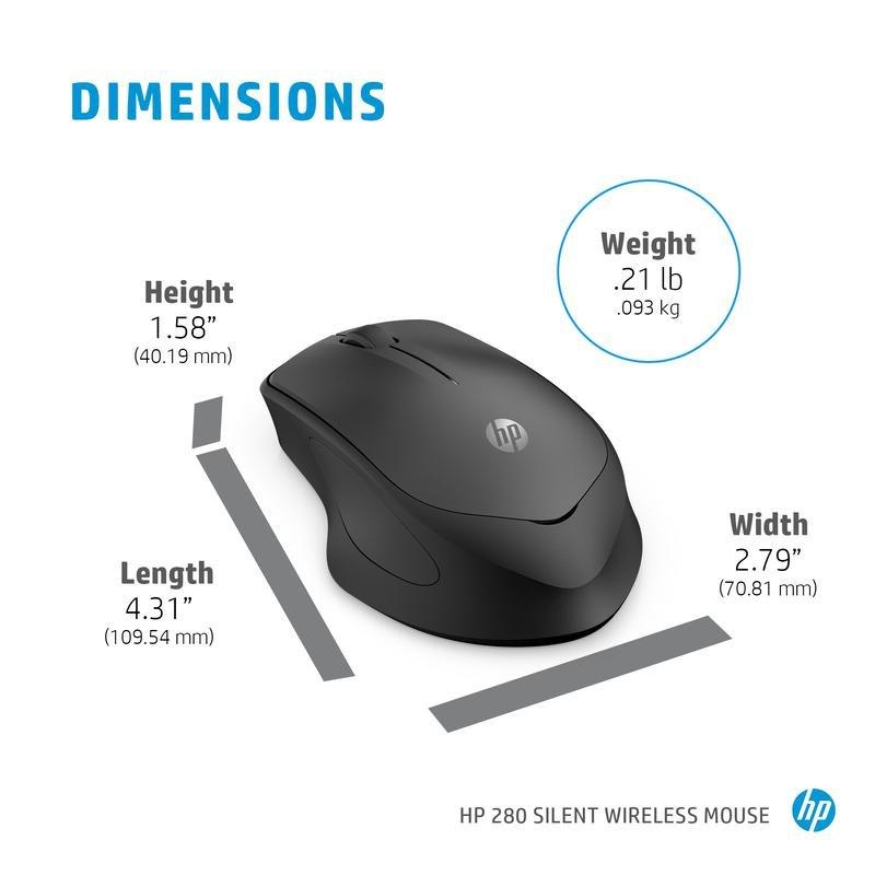 HP 280 Silent Wireless Mouse, , large image number 0