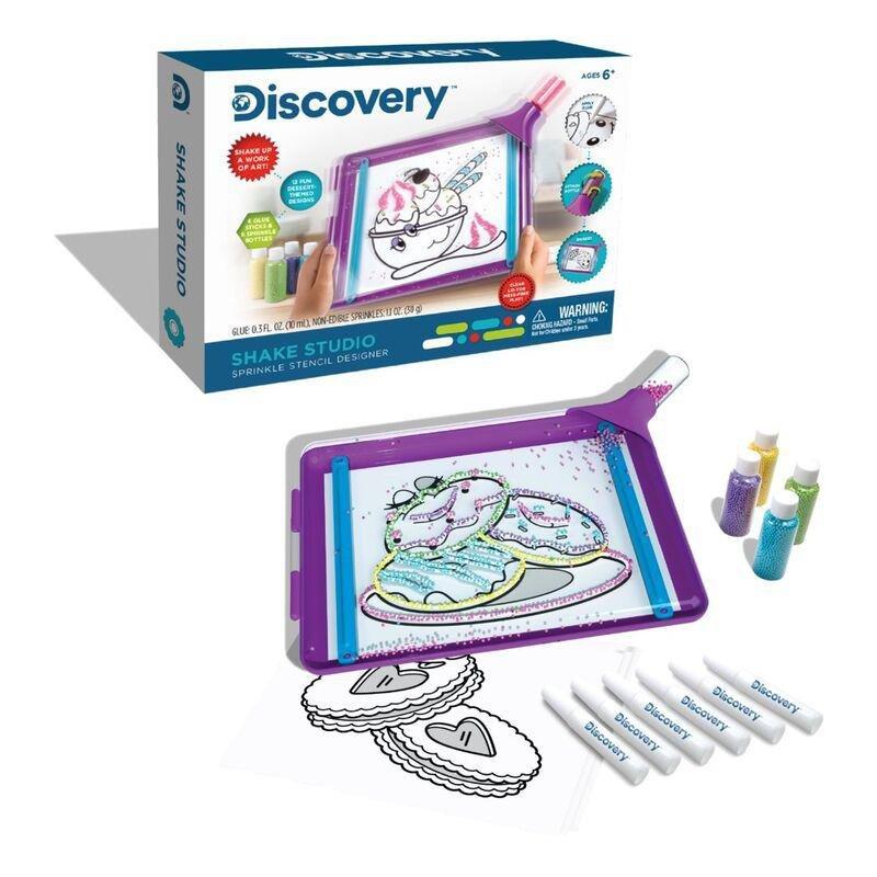 Discovery Art Shake Studio Sprinkle Stencil Designer, , medium