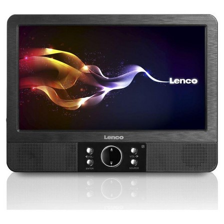 LENCO - Lenco MES-405 USB Dual Screen Portable DVD Player 9-Inch