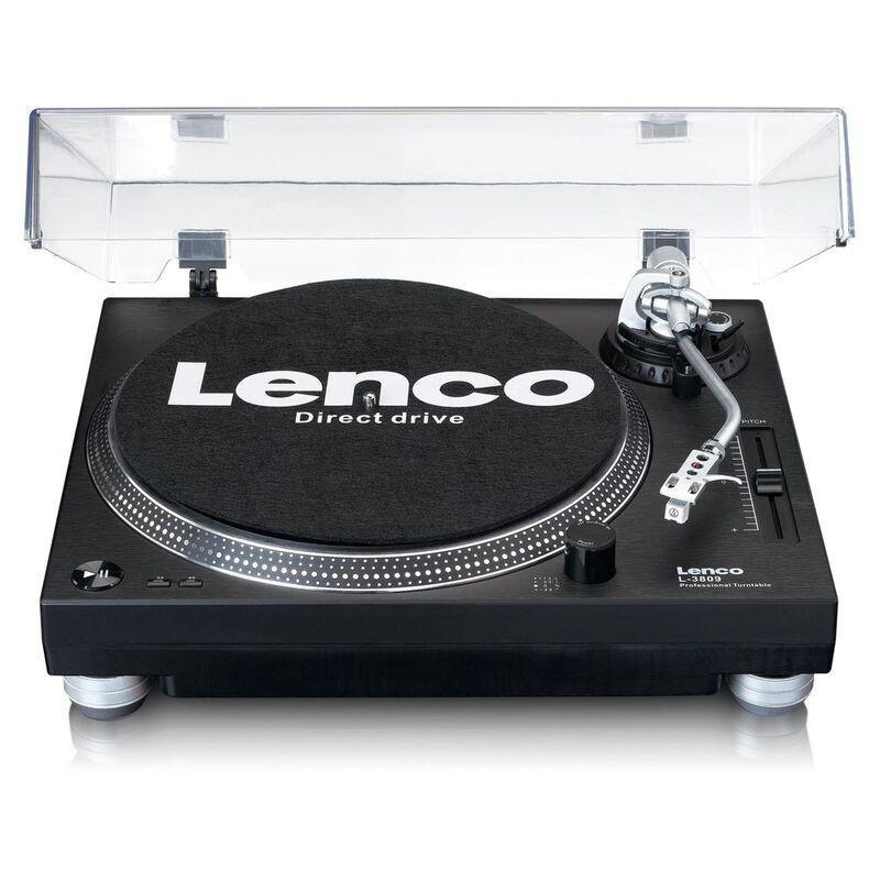 Lenco L-3809BK Direct-Drive Turntable - Black, , large image number 0