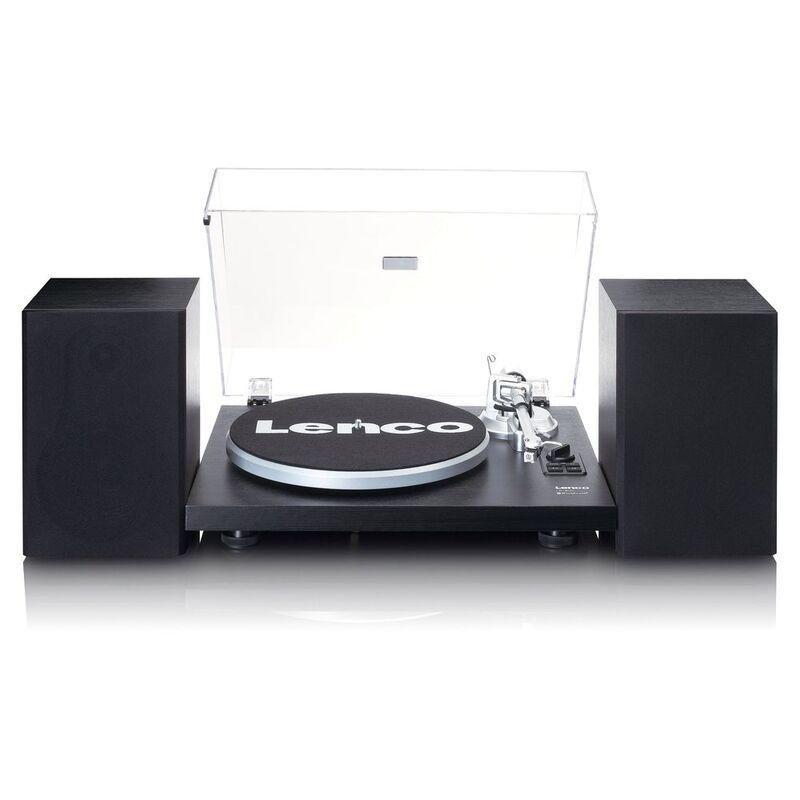 Lenco LS-5008K Bluetooth Belt-Drive Turntable with Speakers (Set of 2) - Black, , large image number 0