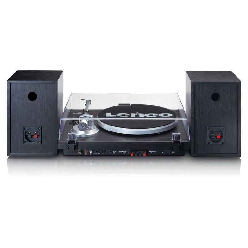 Lenco LS-5008K Bluetooth Belt-Drive Turntable with Speakers (Set of 2) - Black, , large image number 4