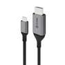ALOGIC - Alogic Ultra Series USB-C Male to HDMI Male Cable 4K/60Hz Space Grey 1m