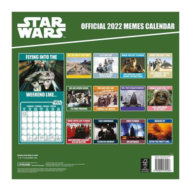 Pyramid International Star Wars Memes 2022 Calendar 30 X 30 cm, , large image number 2