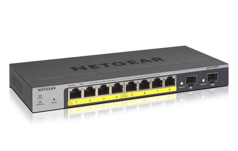 Netgear 8-Port Gigabit PoE+ Ethernet Smart Managed Pro Switch with 2 SFP Ports, , large image number 0