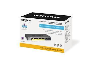 Netgear 8-Port Gigabit PoE+ Ethernet Smart Managed Pro Switch with 2 SFP Ports, , large image number 2