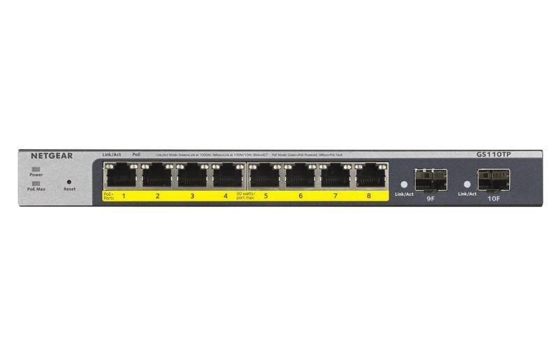 Netgear 8-Port Gigabit PoE+ Ethernet Smart Managed Pro Switch with 2 SFP Ports, , large image number 3