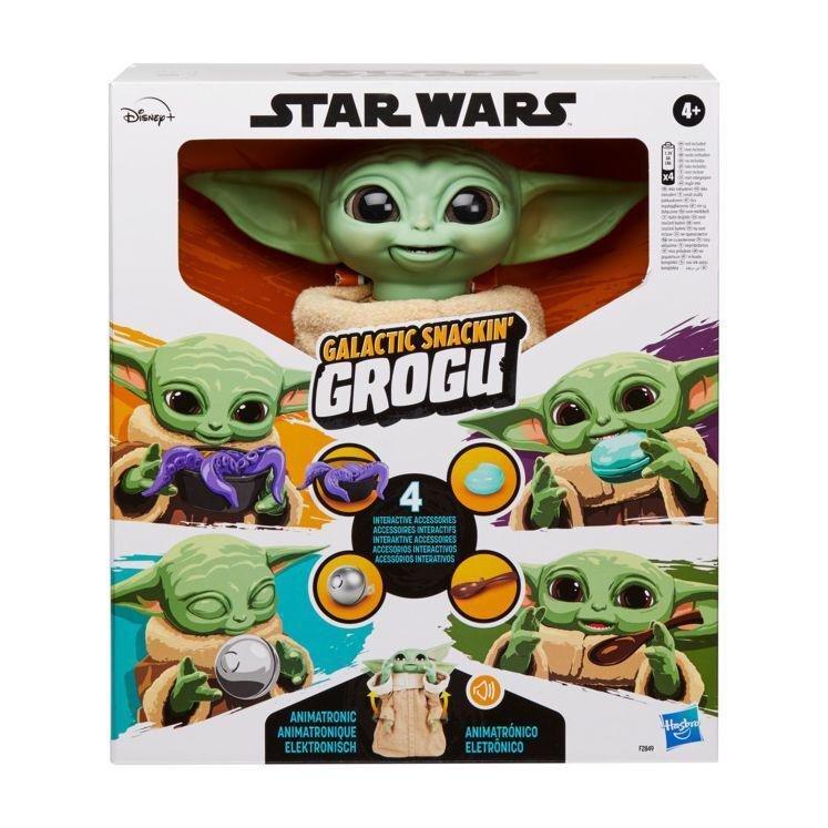 Hasbro Star Wars Galactic Snackin Grogu Animated Toy F2849, , large image number 1