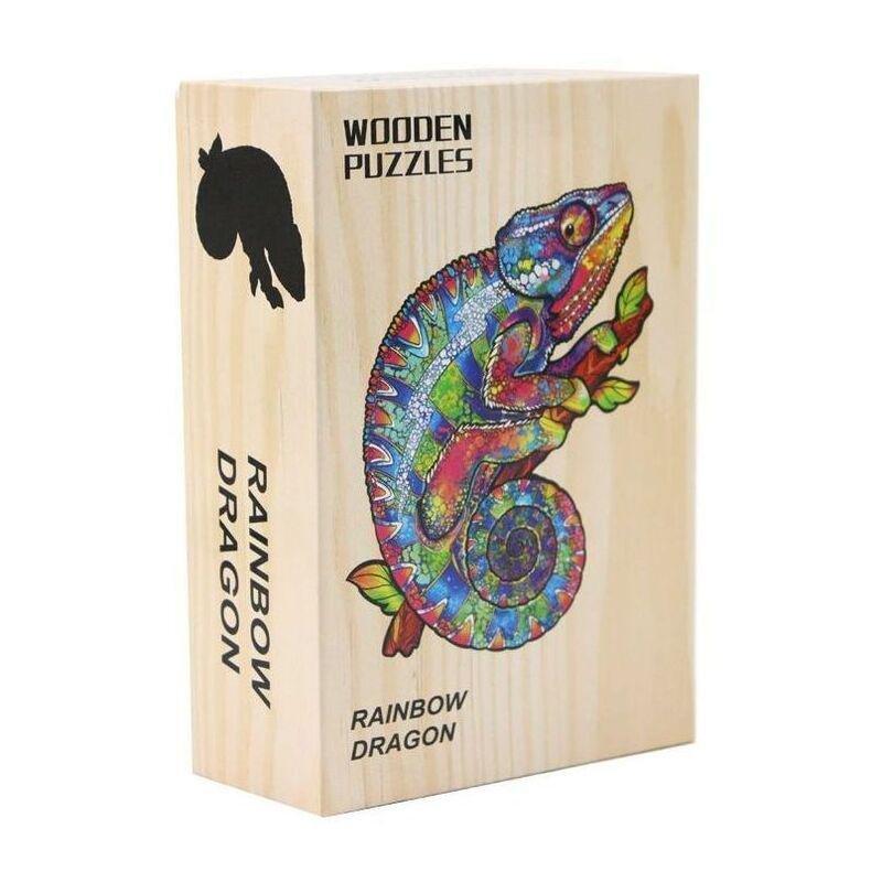 Alien Wood Rainbow Dragon 2D Wooden Puzzle, , large image number 0