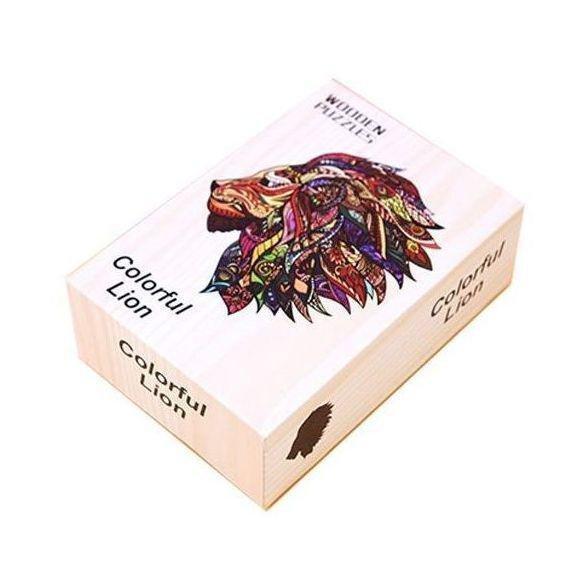 Alien Wood Colorful Lion 2D Wooden Puzzle, , large image number 1