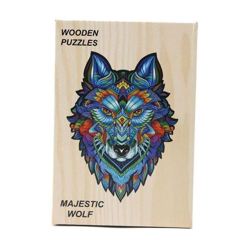 Alien Wood Majestic Wolf 2D Wooden Puzzle, , large image number 2