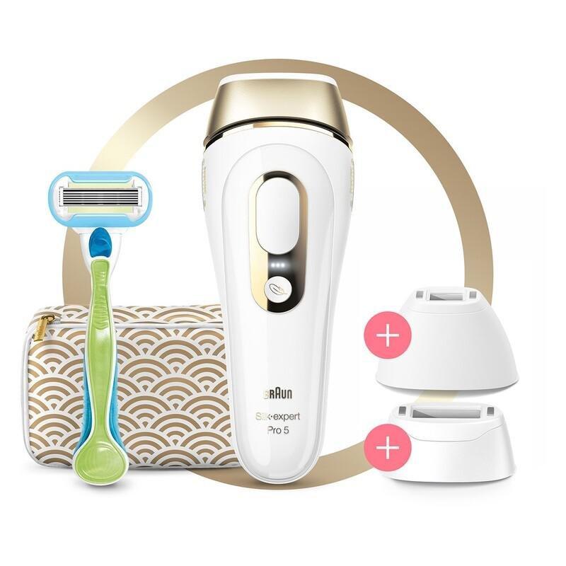 Braun PL5237 Silk-Expert Pro 5 IPL Hair Removal System with Wide Head/Precision Head/Venus Extra Smooth Razor/Premium Beauty Pouch, , large image number 0